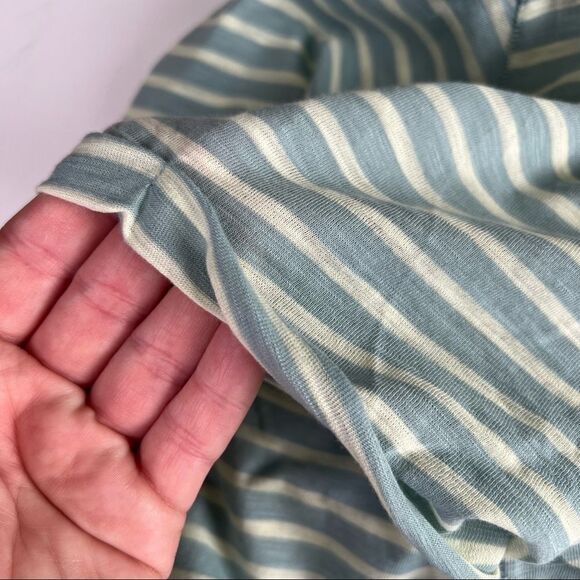 Nwt! Free People • Large L. Night Sky Stripe Tee in Sage Green - Picture 13 of 14
